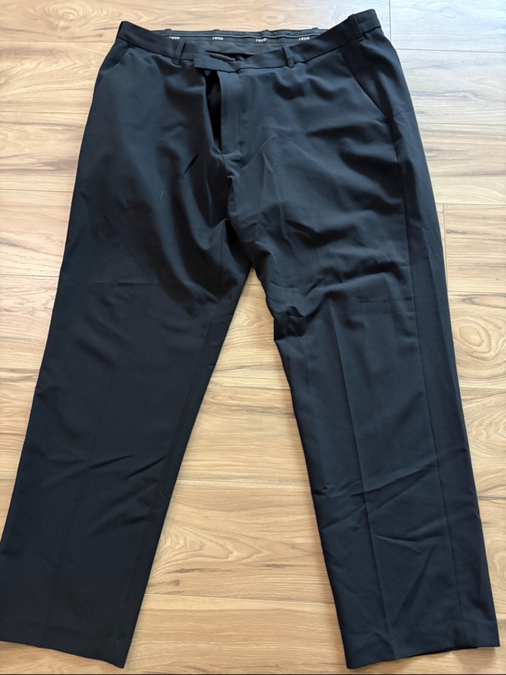 Izod Black Men's Dress Pants - Classic Tailored Trousers